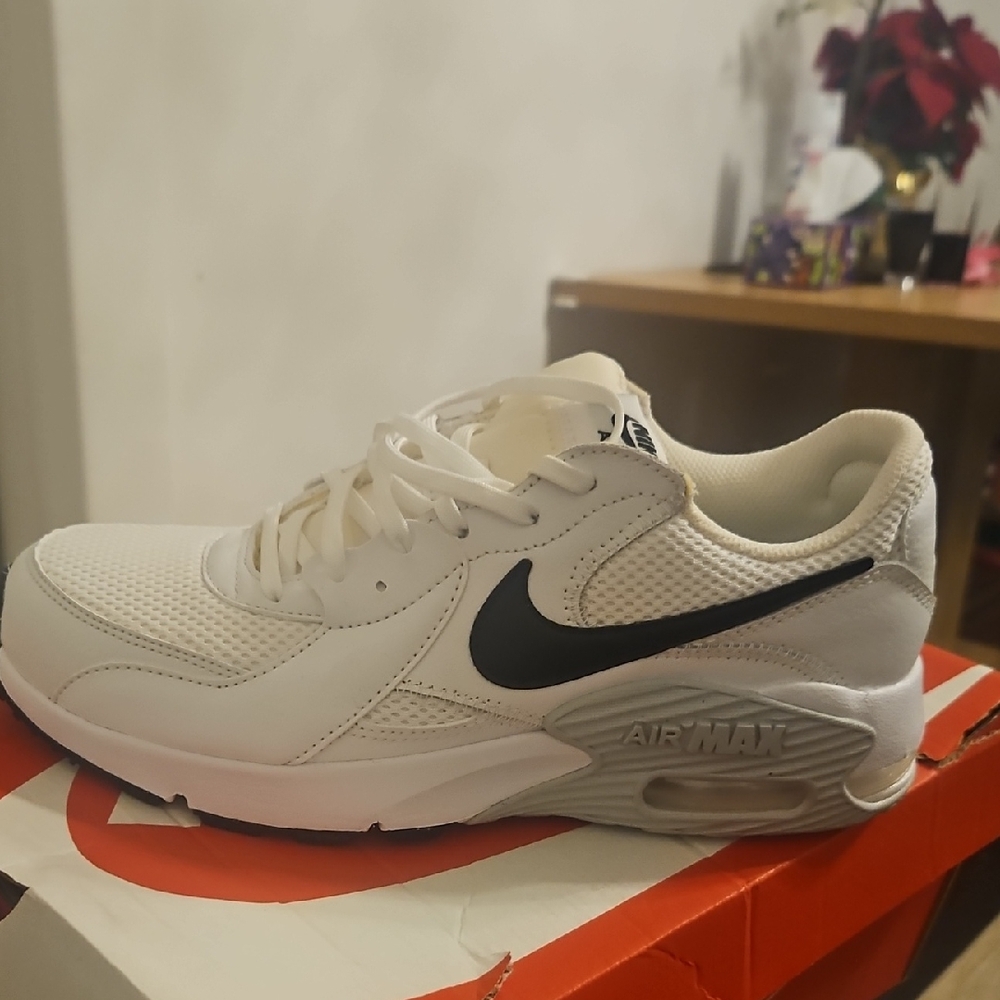 Nike Air Max White and Black Sneakers